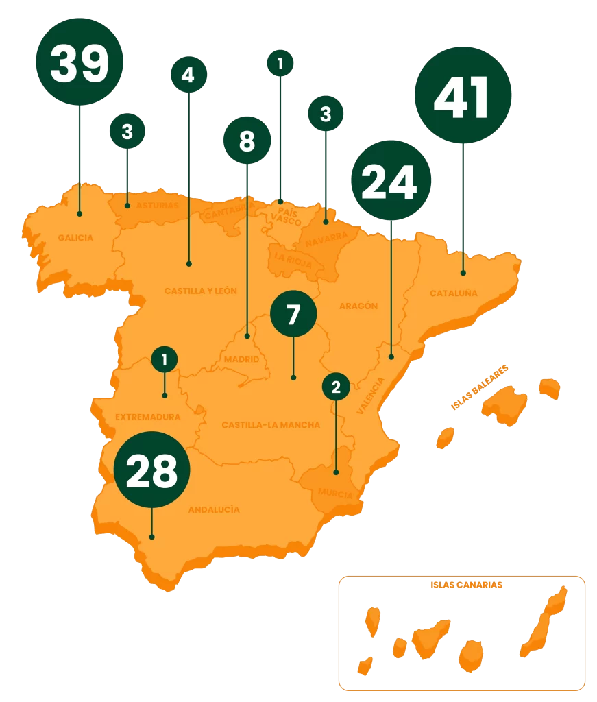 Mapa Glamping España